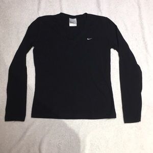 Nike V neck long sleeve tee